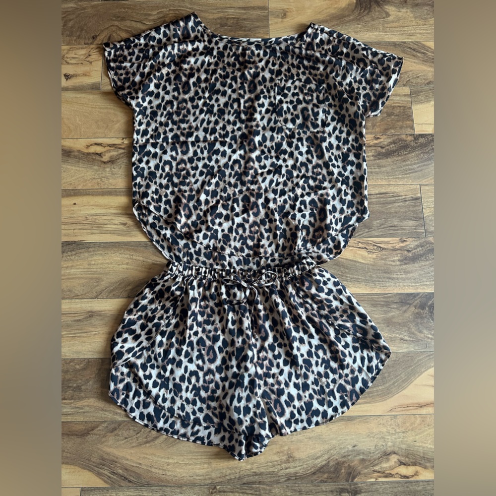 Cheetah print pajamas